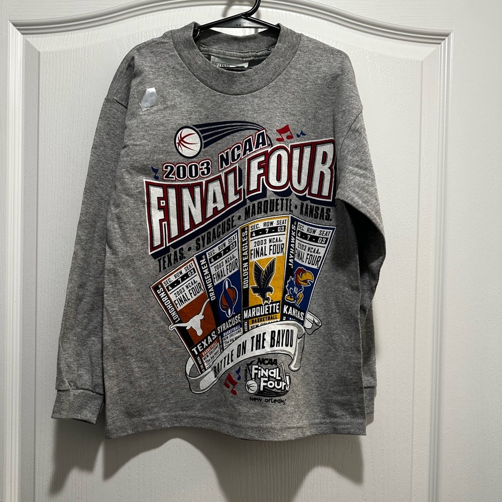 2003 NCAA Final Four Kids Long Sleeve Tee - Picture 2 of 8